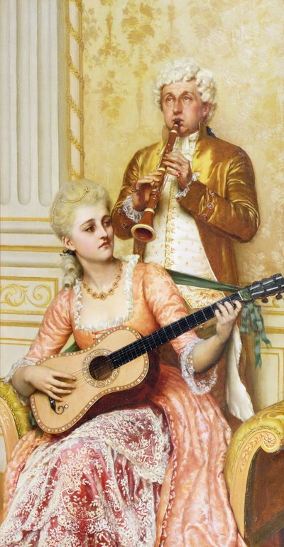The Rehearsal, 1886 by Edmund Blair Leighton
